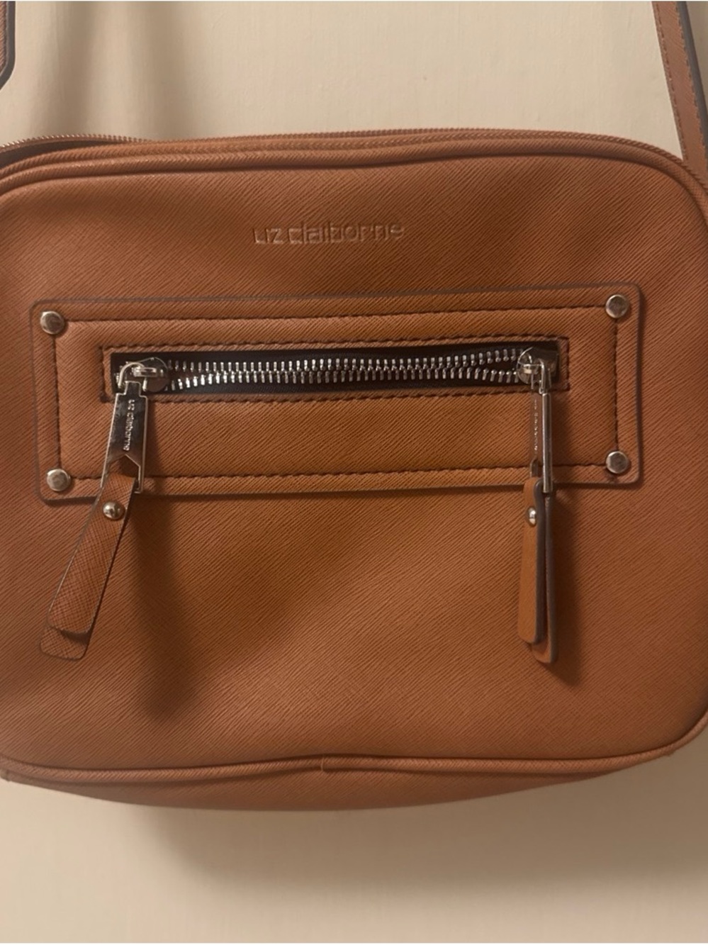 Liz Claiborne Tan Crossbody Bag - Everyday Shoulder Bag